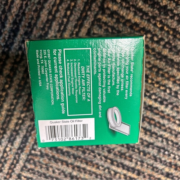 Lot 2 Safe T Screen Quaker State Oil Filter QS3593A 1997 New Old Stock Sealed - Picture 4 of 5